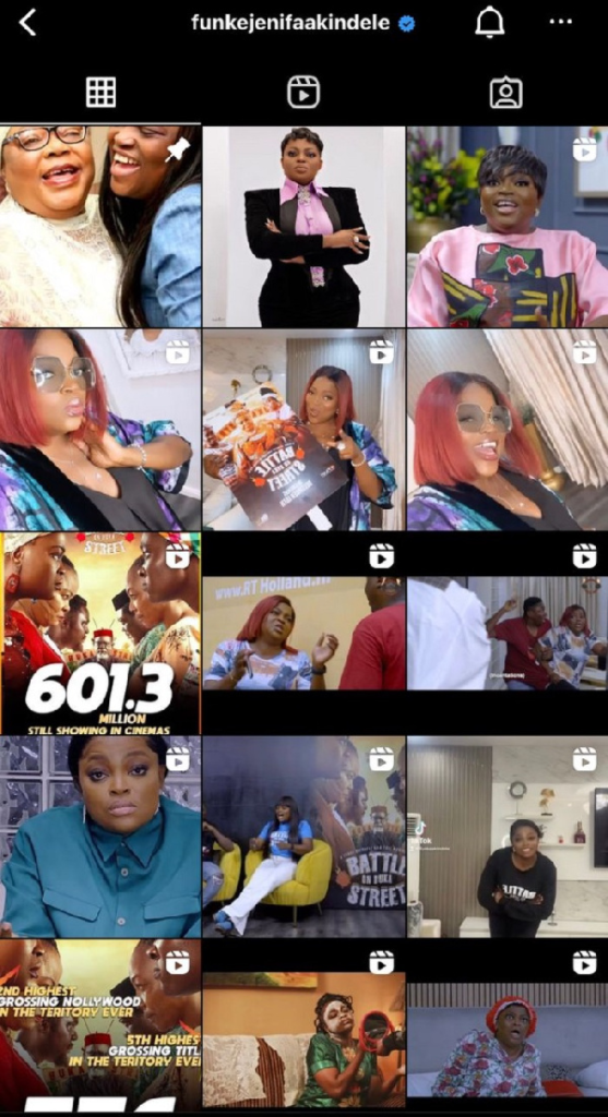 Funke Akindele loses election, deletes all politics related posts from Instagram account Funke Akindele loses election, deletes all politics related posts from Instagram account