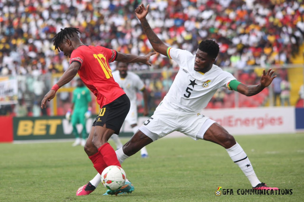 2023 AFCONQ: Ghana 1-0 Angola: Player Ratings - Partey shines, Mensah struggles