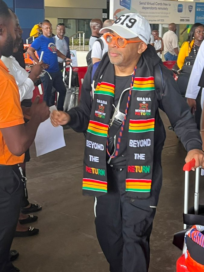 Popular American filmmaker Spike Lee is in Ghana