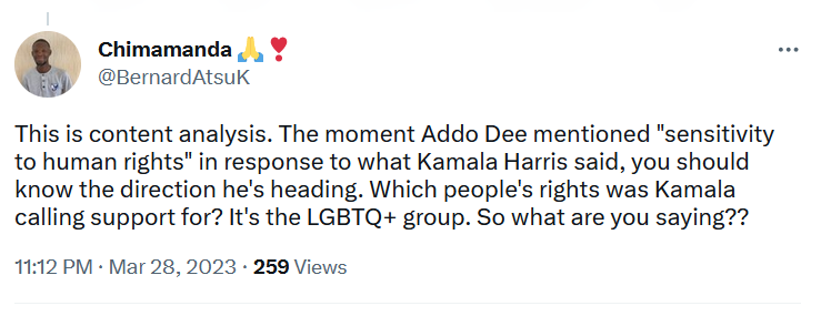 Social media reacts to Bagbin's rant on Kamala Harris and Akufo-Addo's LGBTQ+ comments