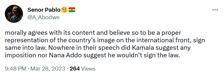 Social media reacts to Bagbin's rant on Kamala Harris and Akufo-Addo's LGBTQ+ comments