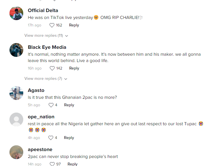 Social media users react to TikToker Ahoufe's death Social media users react to TikToker Ahoufe's death