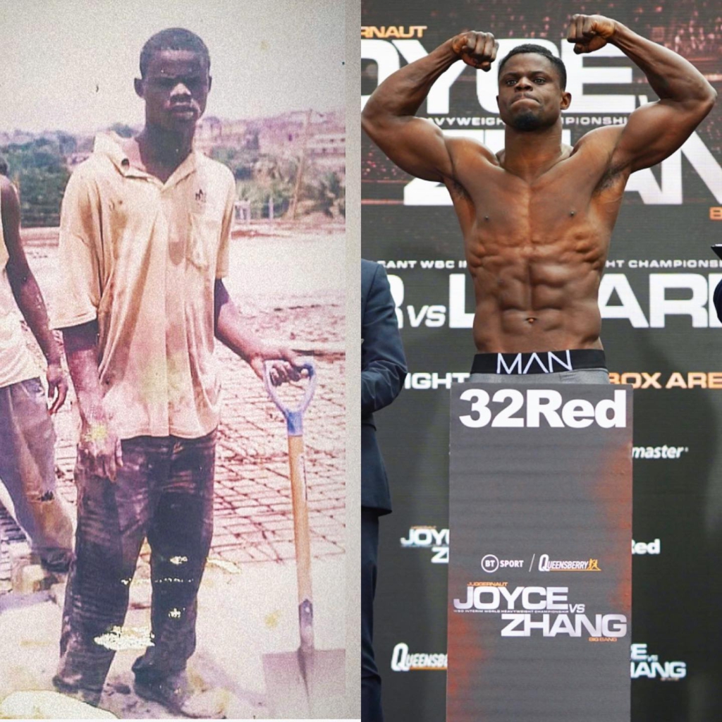 'I came from nothing' - Ghanaian boxer breaks down after winning bout in UK
