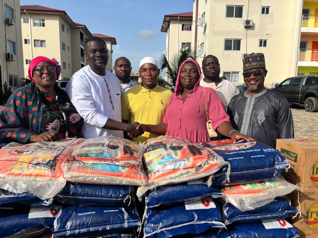 Aspiring NPP MP for Adentan donates food items to Muslims in the constituency