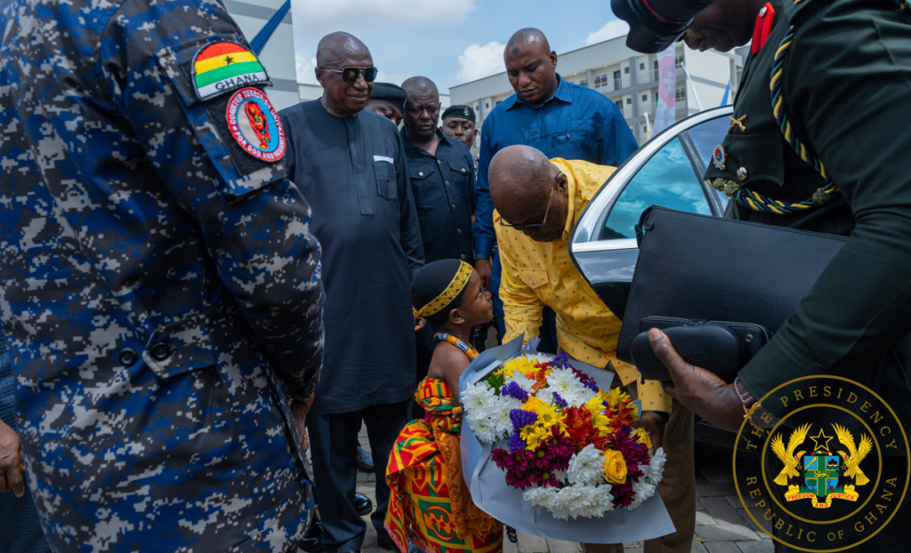 President Akufo-Addo commissions newly constructed police barracks at Kwabenya