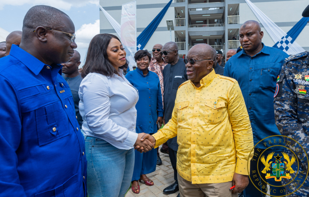President Akufo-Addo commissions newly constructed police barracks at Kwabenya