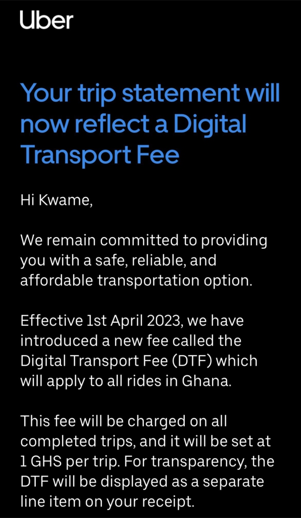 Ghanaians decry new 'Digital Transport Fee' for ride-hailing apps