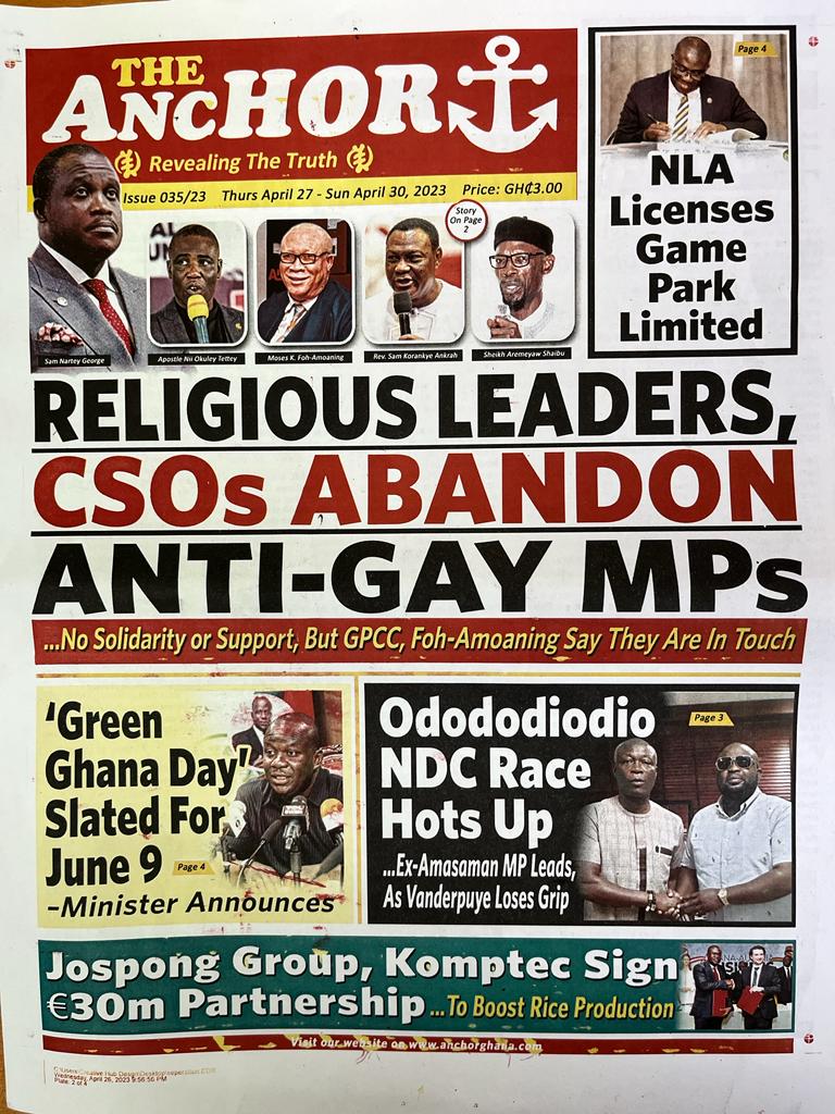 Today's front pages: Thursday, April 27, 2023 Today's front pages: Thursday, April 27, 2023