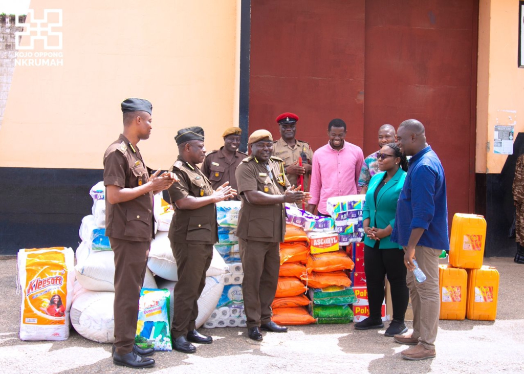 Oppong Nkrumah celebrates birthday with donation to Nsawam Prison