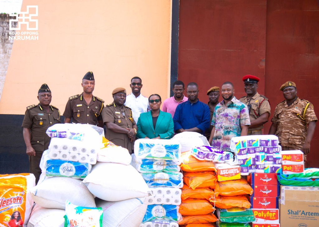 Oppong Nkrumah celebrates birthday with donation to Nsawam Prison