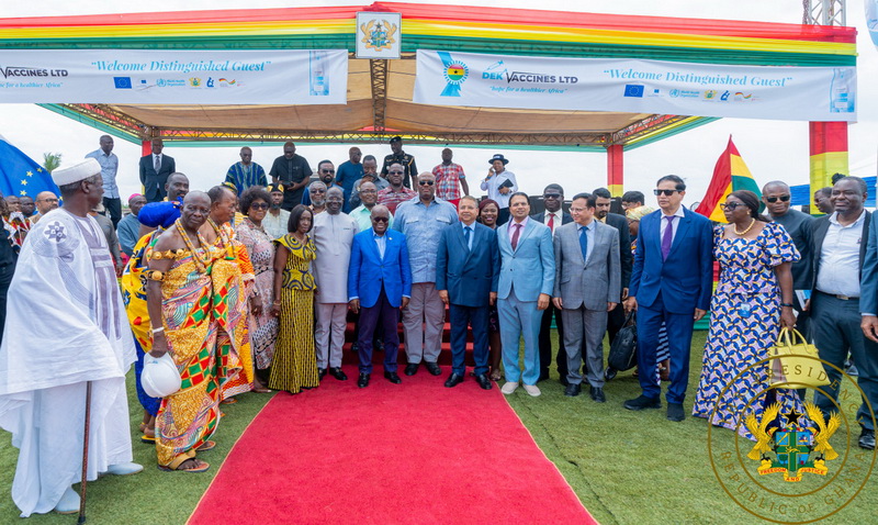 President Akufo-Addo cuts sod for vaccine manufacturing plant