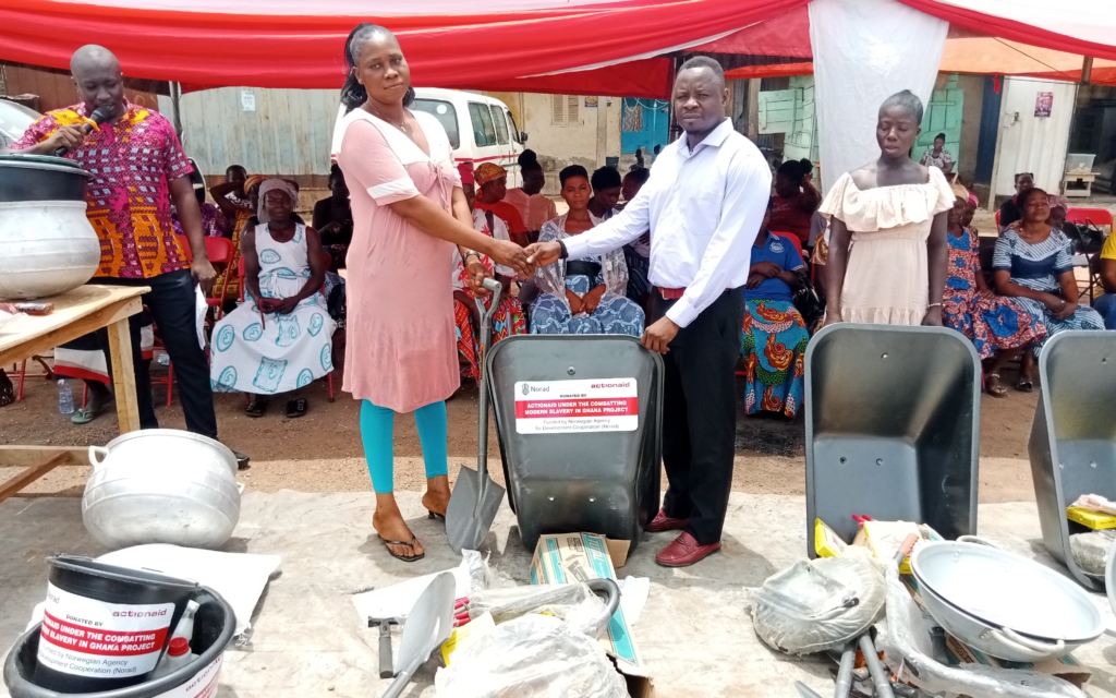 Combating modern slavery: Actionaid empowers, distributes start-up equipment to 39 female household heads