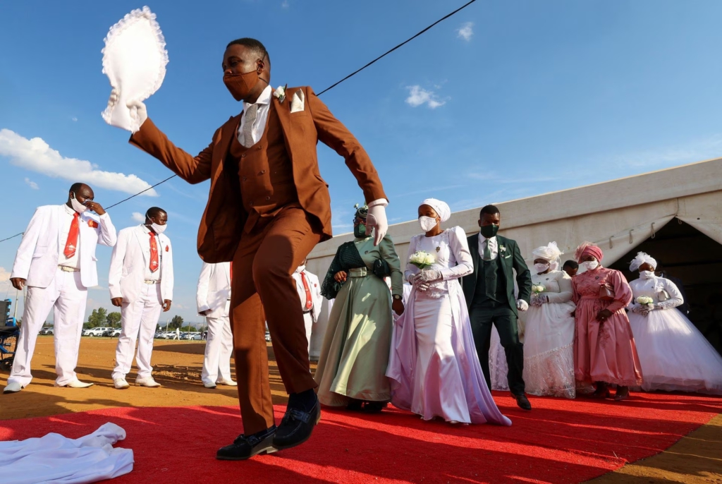 Hundreds tie the knot in Easter mass wedding in South Africa