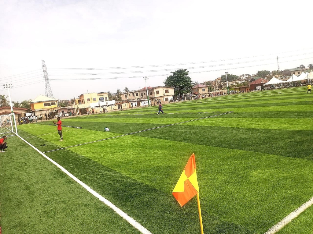 Akufo-Addo inaugurates Alajo astroturf, promises more investment in football infrastructure