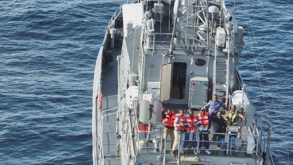 Enforcing 2017 ITLOS ruling: Ghana Boundary Commission and Navy conduct joint inspection Enforcing 2017 ITLOS ruling: Ghana Boundary Commission and Navy conduct joint inspection