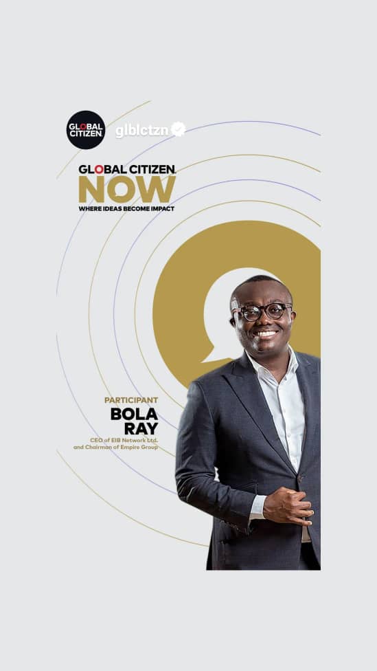Bola Ray to speak at Global Citizen Now summit