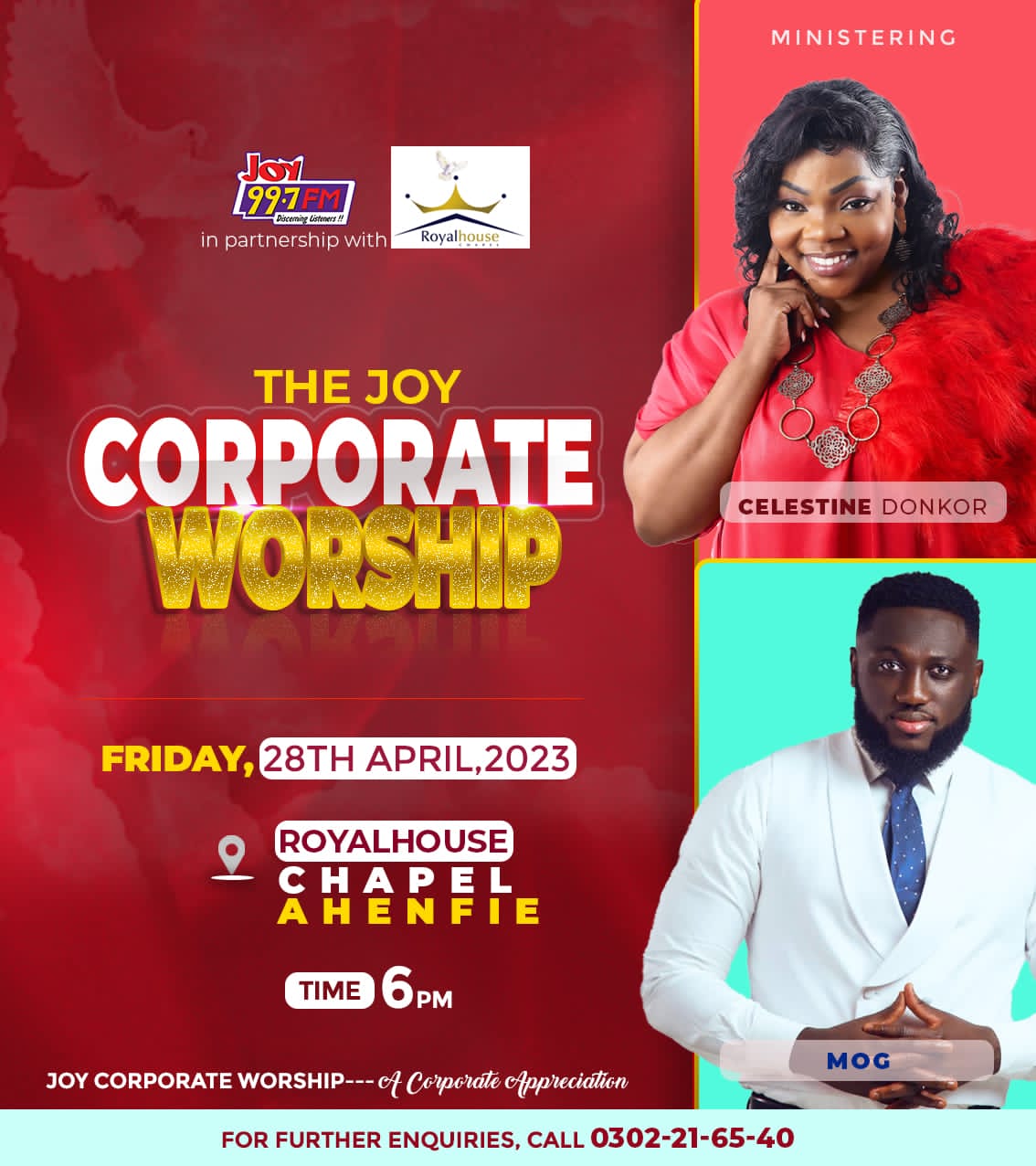 MOG and Celestine Donkor to headline Joy Corporate Worship 2023