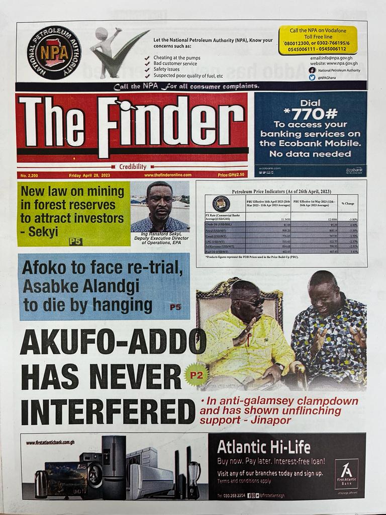 Today's front pages: Friday, April 28, 2023