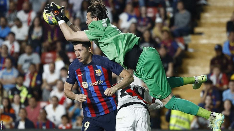 La Liga leader Barcelona lose at Rayo Vallecano