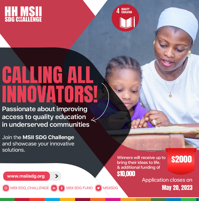 Applications open for Muhammad Sanusi II SDG Challenge Cohort 3