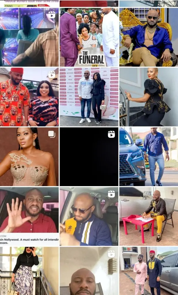 Yul Edochie clears Instagram page after deleting photos of second wife and son