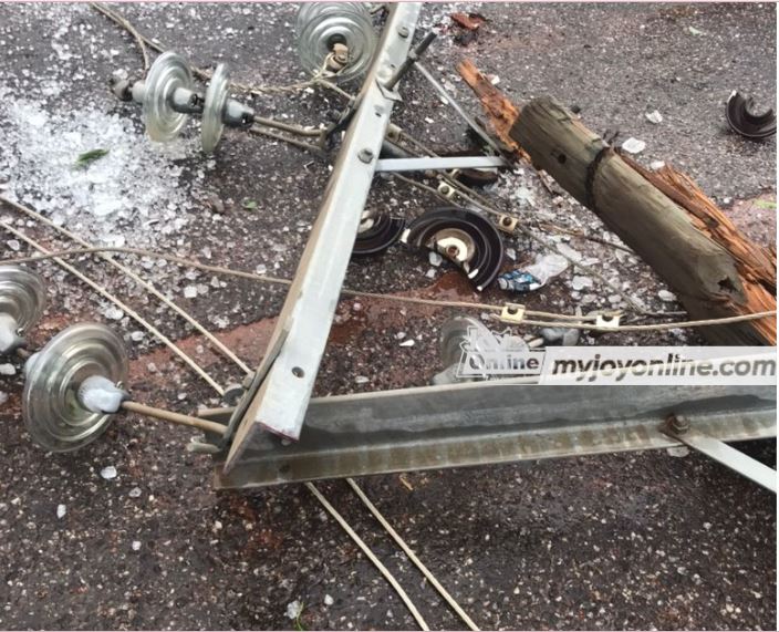 Rainstorm vandalises electricity transformer, 5 high tension poles at Mole Park, Larabanga - Vimarsana News