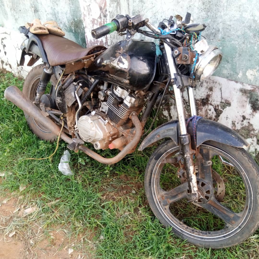 Motor rider dies after crashing pregnant woman to death in Damongo