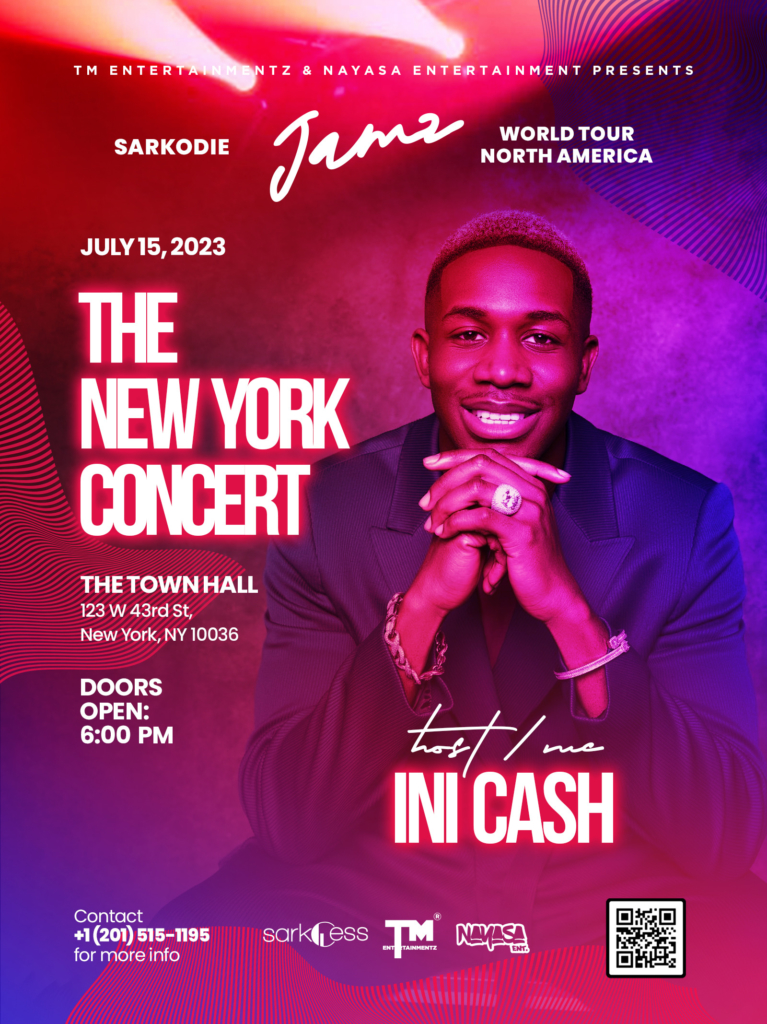 Kwasi Beast and Ini Cash to host Sarkodie's New York Jamz World Tour