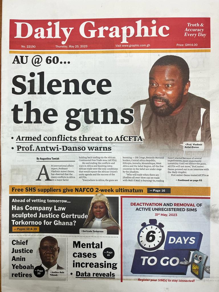 Today’s front pages: Thursday, May 25, 2023 Today’s front pages: Thursday, May 25, 2023