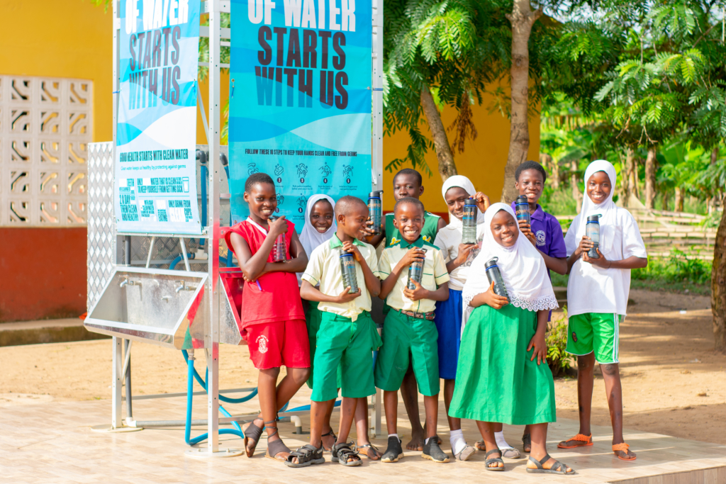 Play Soccer Ghana, Manchester City and Xylem Inc. donate WASH items to schools