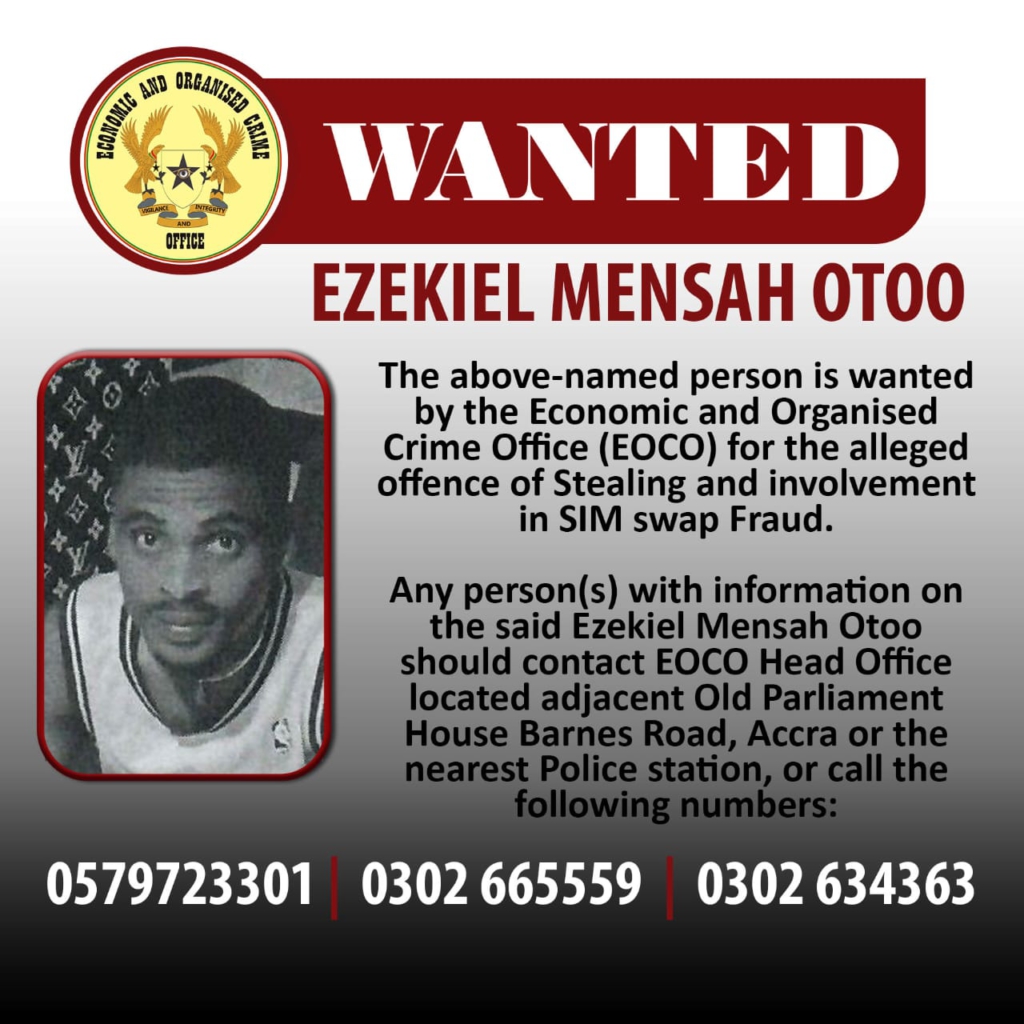 EOCO releases wanted persons list