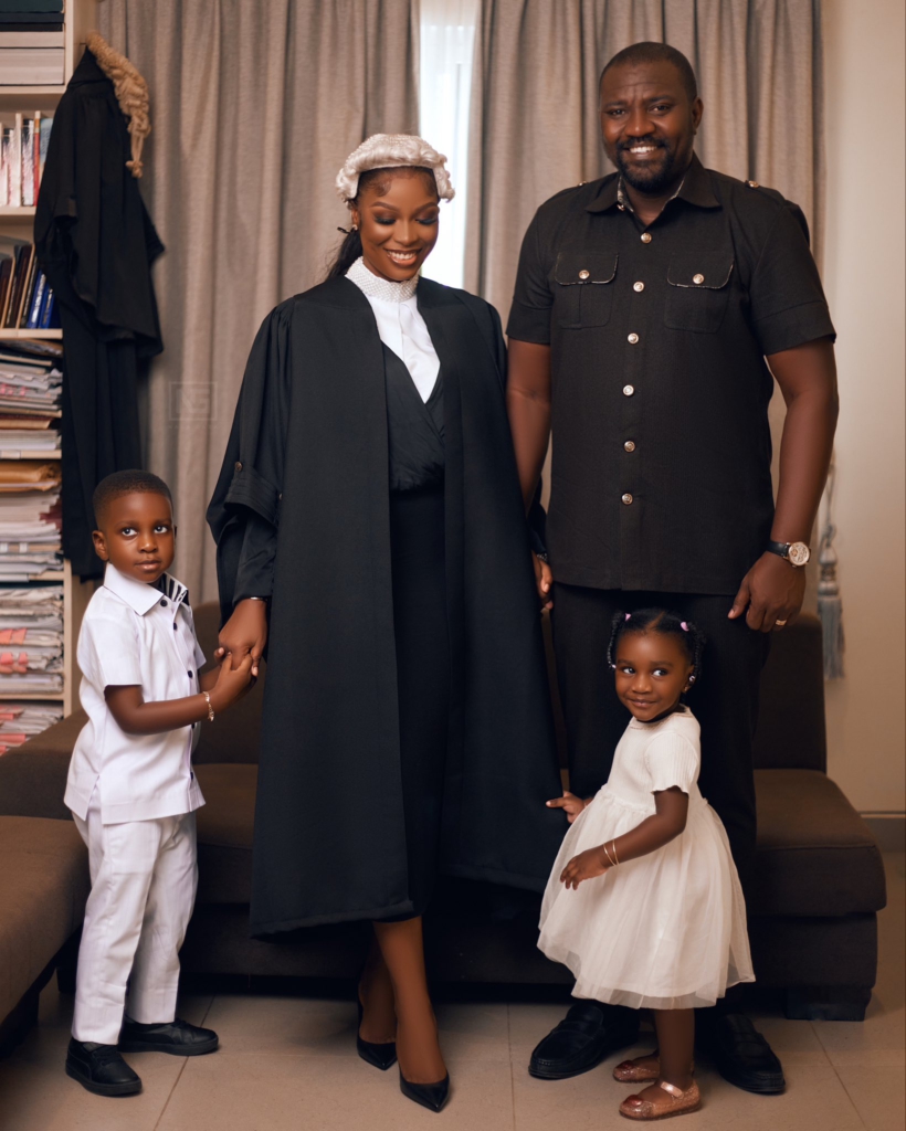 John Dumelo celebrates wife after she's called to the bar