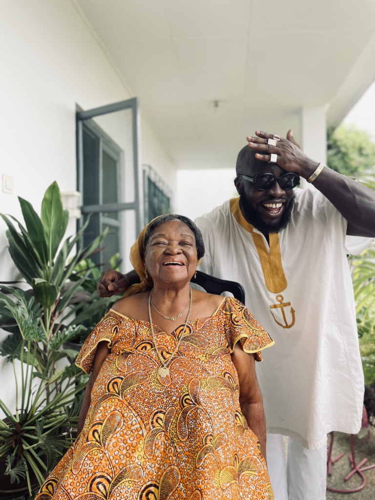 M.anifest joins father to celebrate his grandmother's 98th birthday