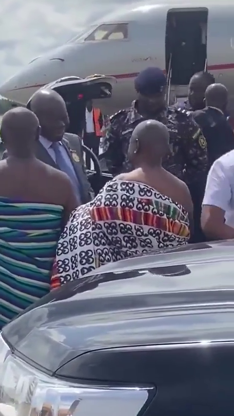 Otumfuo Osei Tutu II, wife departs to Coronation of King Charles III