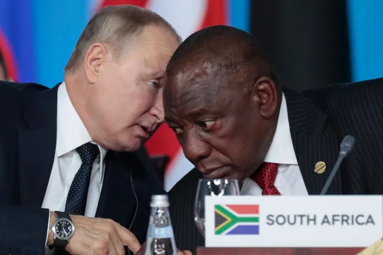 Russia President with South African president