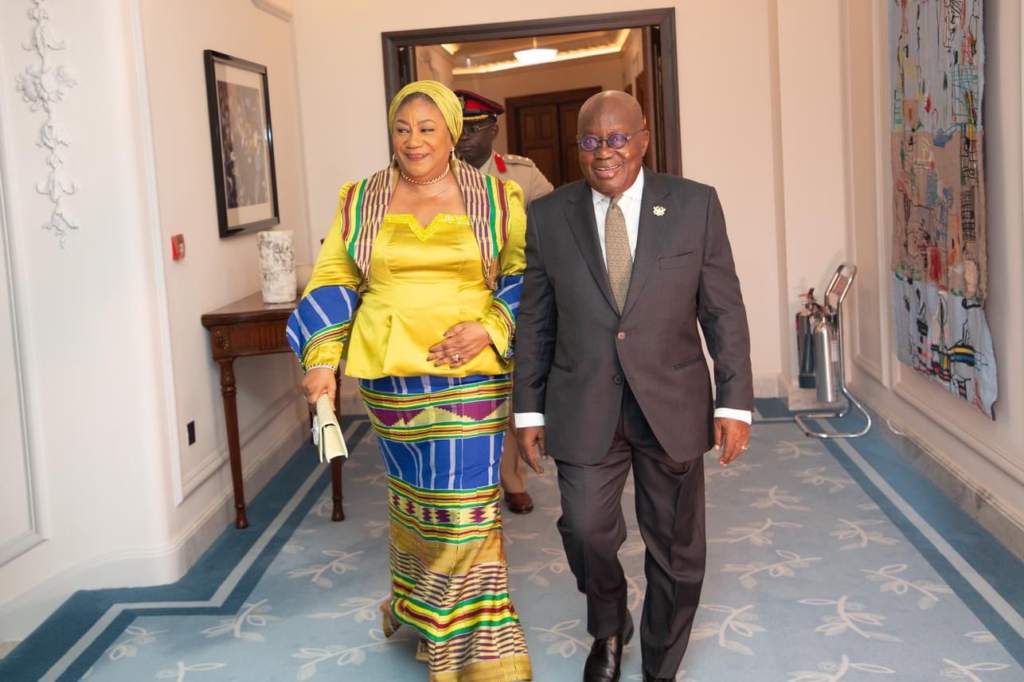 PHOtOS Il Asantehene, Otumfuo Osei Tutu Il and Wife, Lady Julia on arrival at the United Kingdom, have been received by King Charles Ill…