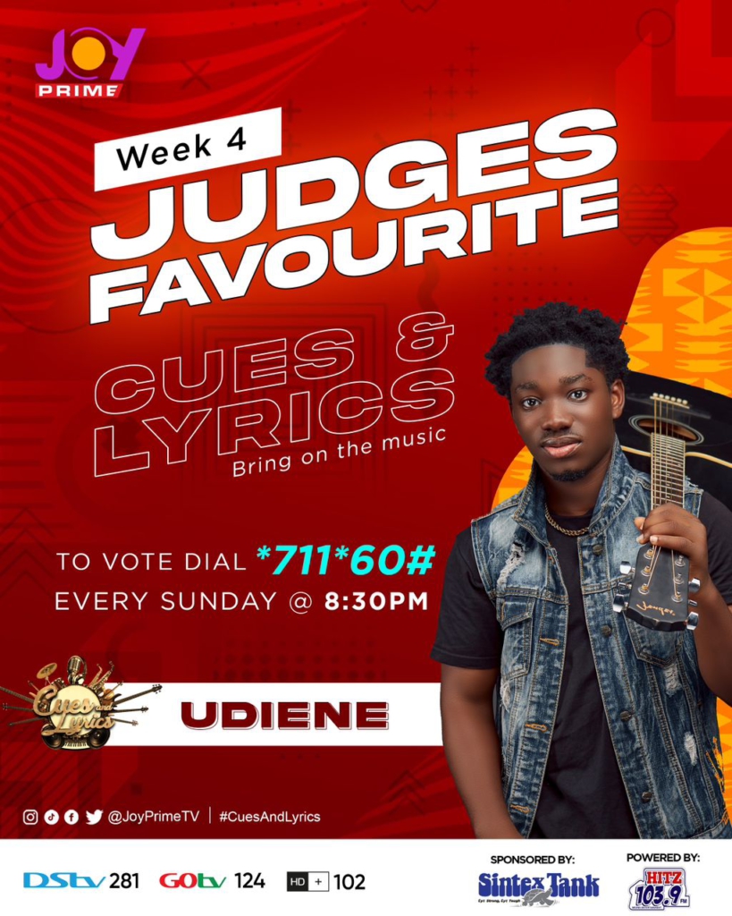 Cues and Lyrics: Udiene emerges star performer of Ghanaian music challenge