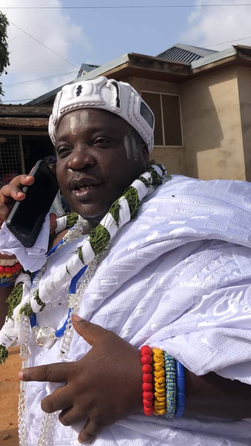 Newly installed chief of Ayikai Doblo promises development and crime combat Newly installed chief of Ayikai Doblo promises development and crime combat