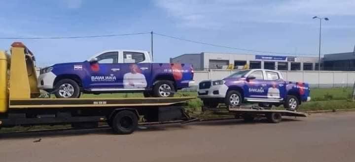 NPP primaries: Video of Bawumia-branded campaign trucks hits social media