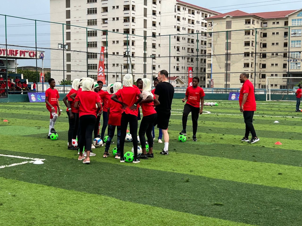 Liverpool legend John Barnes leads Standard Chartered Ghana’s football clinic in Accra Liverpool legend John Barnes leads Standard Chartered Ghana’s football clinic in Accra