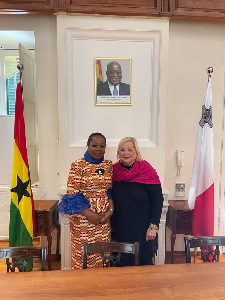 US Ambassador to Malta pays courtesy call on Ghana’s High Commissioner to Malta, Barbara Benisa 2 WhatsApp Image 2023 05 30 at 5.34.25 AM