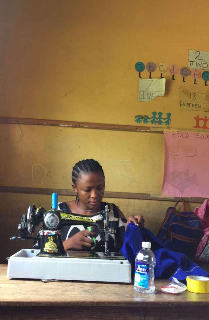 Meet Janet Asibi, a teacher who provides free uniform sewing services for students in need