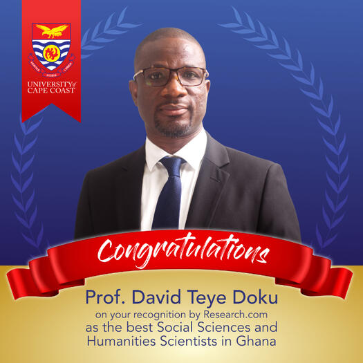 UCC’s Prof David Teye Doku named best Social Sciences and Humanities Scientist in Ghana