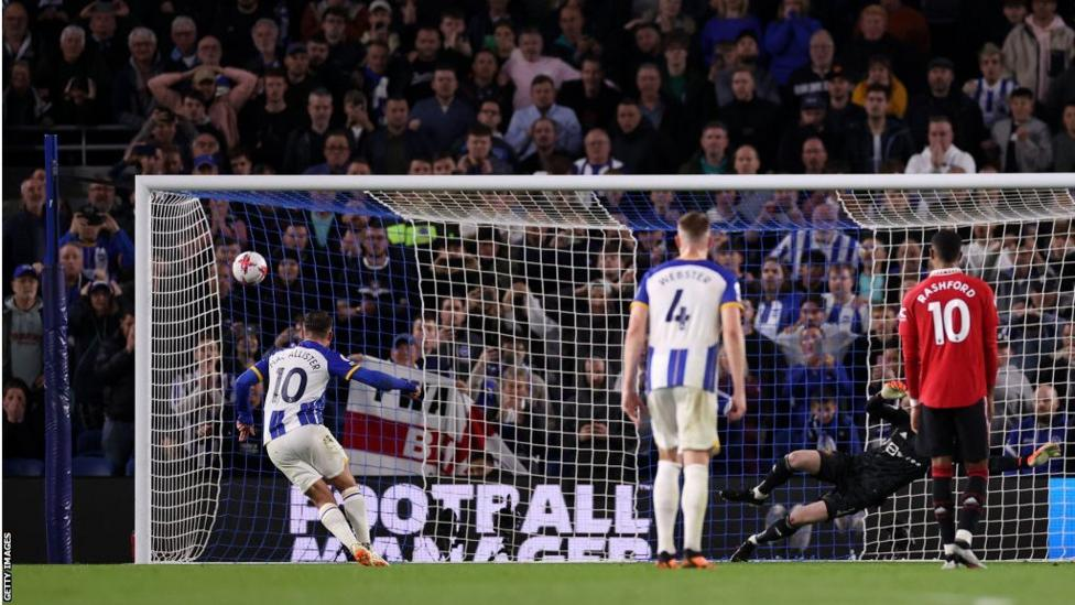Brighton score late penalty to beat Man United