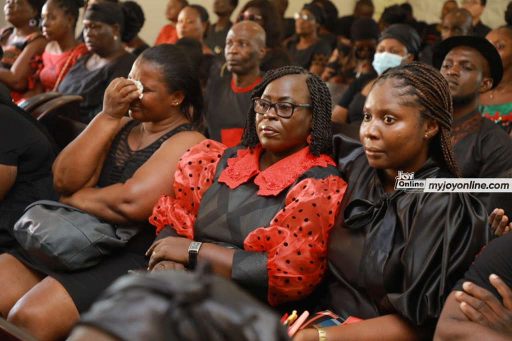 Photos from burial service of The Multimedia Group's Lead Camera Technician, Modestus Zame