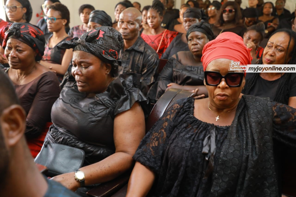 Photos from burial service of The Multimedia Group's Lead Camera Technician, Modestus Zame