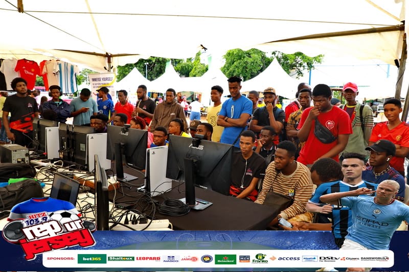 Photos: Hitz FM 'Rep Ur Jersey' underway at Aviation Social Centre