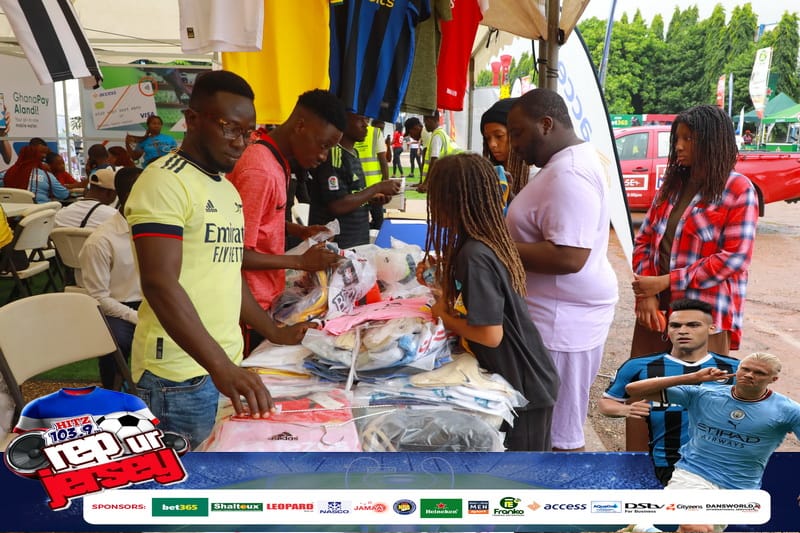 Photos: Hitz FM 'Rep Ur Jersey' underway at Aviation Social Centre