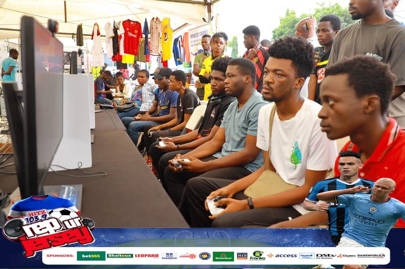 Photos: Hitz FM 'Rep Ur Jersey' underway at Aviation Social Centre