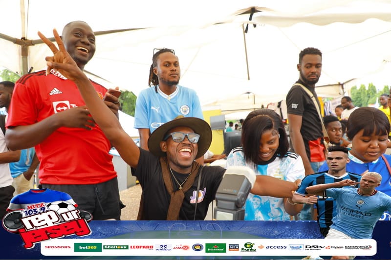 Photos: Hitz FM 'Rep Ur Jersey' underway at Aviation Social Centre